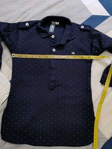 Navy blue kurta set for boy