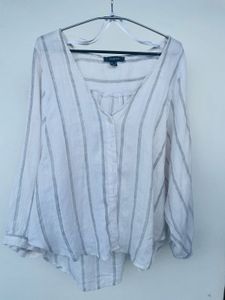 💕PRIMARK Striped Button-Up Top 🩷