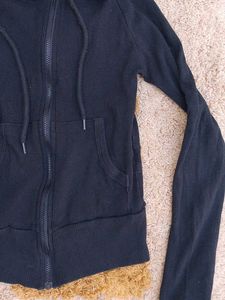 Classic Black Zip-Up Hoodie
