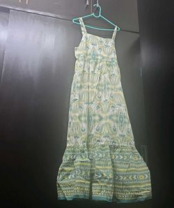 Green Ethnic Print Kurta Set