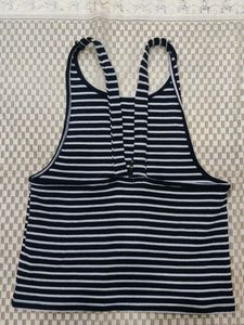 Chinese Branded -  Backless Stripped Tank Top