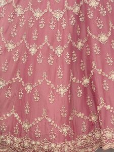 Elegant Pink Embroidered Lehenga Choli Set