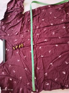 Deep red color kurta women size XL