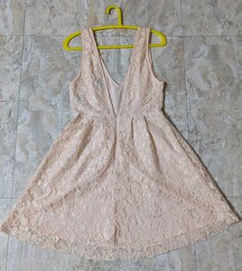 Forever 21 Elegant Lace V-Neck Dress