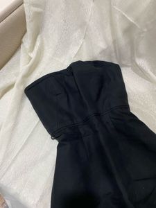 Black Strapless Mini Dress