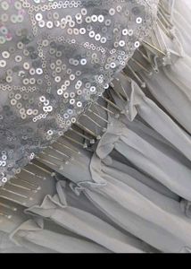bust 38 Sparkling Grey Kurta Set with Dupatta