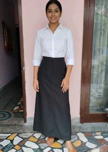 Wrinkle-Free Maxi Skirt with Adjustable Side-Zip