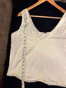 Vintage Lace Trim Slip Camisole