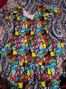 Vibrant Geometric Print Bikini Set