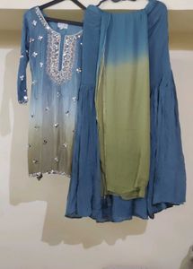Embellished Kurta &amp; Sharara Set