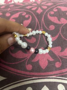 Chic Pearl &amp; Gold Heart Bracelet