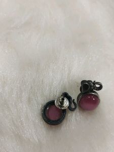 Silver Look  Alike Studs
