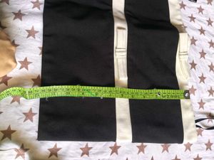 Black &amp; Cream Bow Detail Tube Top