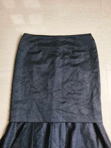 korean Skirt with Tulle Hem