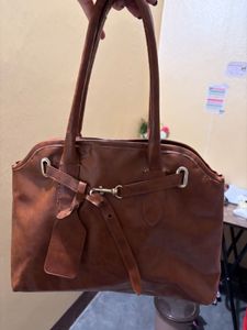 Brown Leather Handbag
