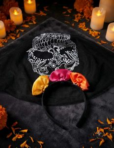 Day of the Dead Skull Headband
