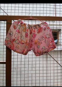 Pink Floral Shirt with Shorts