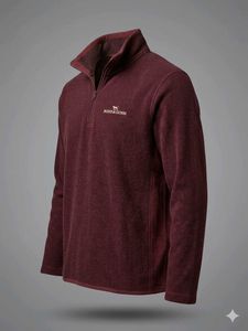 Cozy Burgundy Fleece Pullover