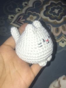 Crochet Cat Figurine