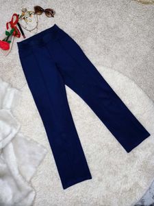 Chic Navy Blue Trousers