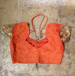 Beautiful Orange Ethnic Saree