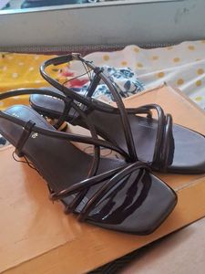 Elegant Black Strappy Heels
