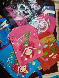 Assorted Reusable Kids' Tote Bags