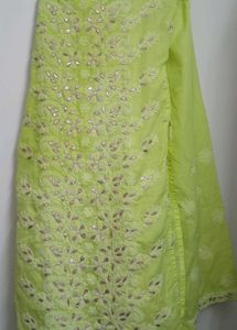 hand chikankari kurti set