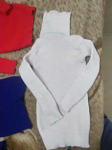 Colourful High Neck Sweaters  Premium Quality