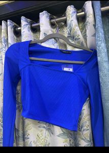 Blue top new with tag, mywishbag brand Fit xs,s