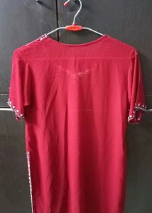 Red Embroidery Suit