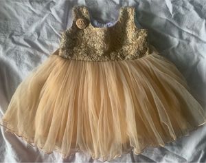 Girls' Golden Dress