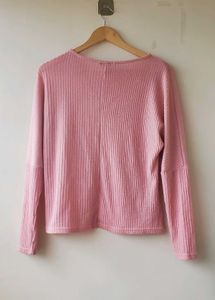 Pink Ribbed  Top