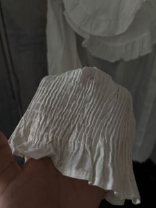 White Ruffled Collar Blouse