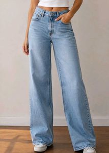 Light Wash Wide Leg Jeans