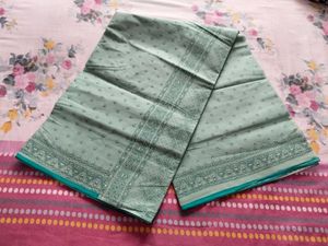 pure cotton sea green saree 🤍✨