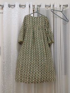 Green Paisley Print Kurta