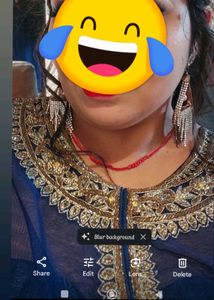 Embroidery Gown With Attached Dupatta