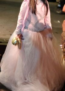 Imported From Abraod Hand Work Bridal Gown Of Peac