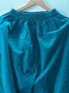 Teal Kurta Set with Dhoti Pants