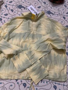 Yellow &amp; Green Striped Button-Up Shirt