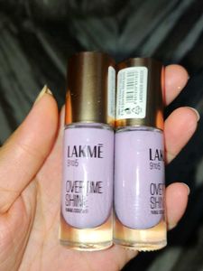 Lakme Over Time Shine Nail Color - Set of 2