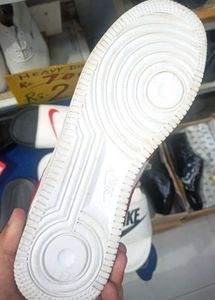 Custom Red LV Print Nike Air Force 1