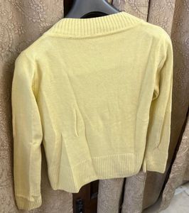 Yellow V-Neck Sweater
