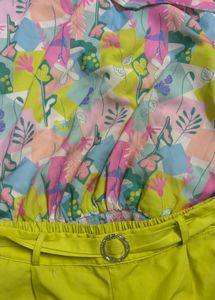 girls printed co rd set party wear