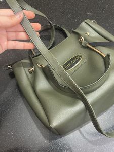 Jimmy Choo Olive Green Leather Tote