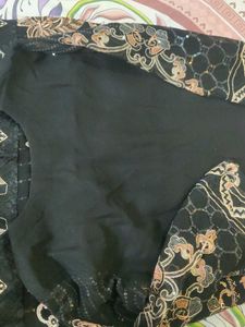pakistani black sequins dress