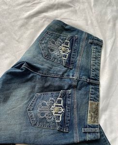 Embellished Bootcut Denim Jeans