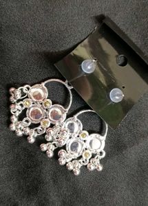 Boho Silver Dangle Earrings
