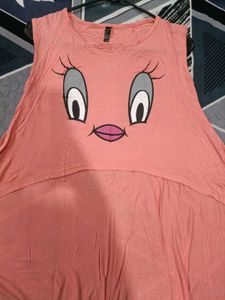 Cute Tweety Bird Graphic Sleeveless cap
